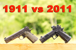 1911 vs 2011 pistols side by side