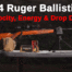 204 Ruger rifle and ammo on a shooting bench