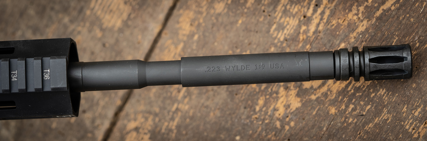 the barrel of a 223 wylde rifle