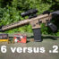 5.56 vs 223 ammo with rifle set-up at a shooting range