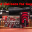 Ammo and rifle on display at a shooting range