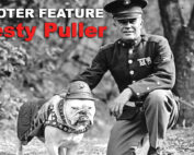 Chesty Puller posing with dog