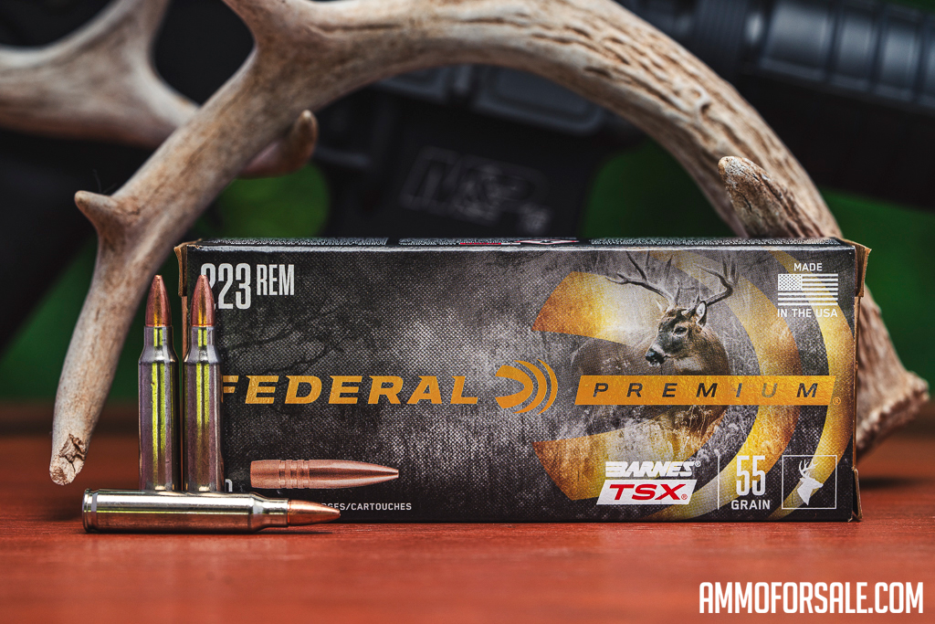 Federal premium 223 ammo specifically engineered for deer hunting.