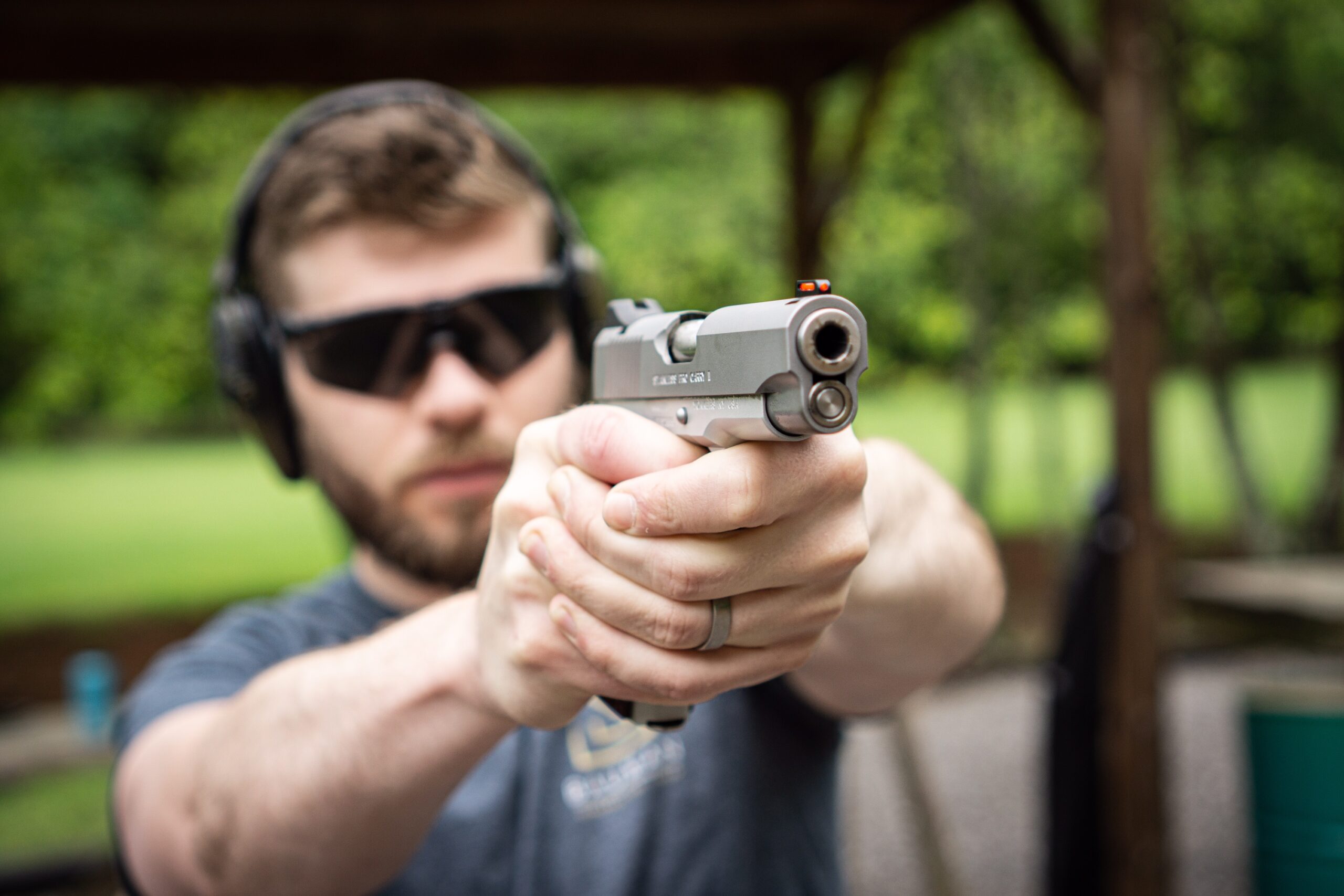 Author Firing Kimber Pro Carry II At The Range