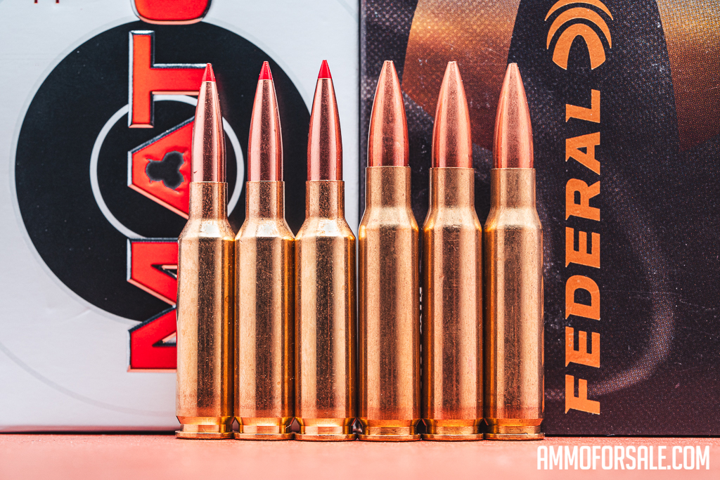 6.5 Creedmoor side by side with 308 Winchester ammo