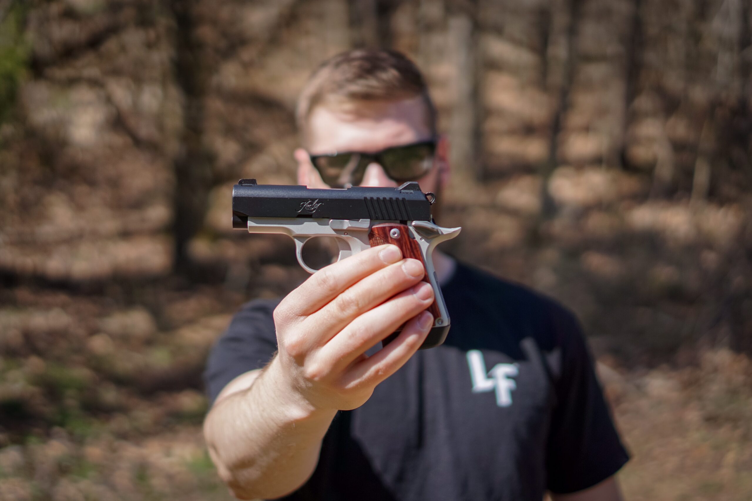 Author Holding Kimber Micro 9 Carry