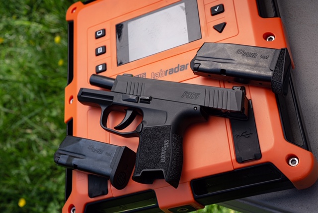 Sig Sauer P365 Side Profile at the range