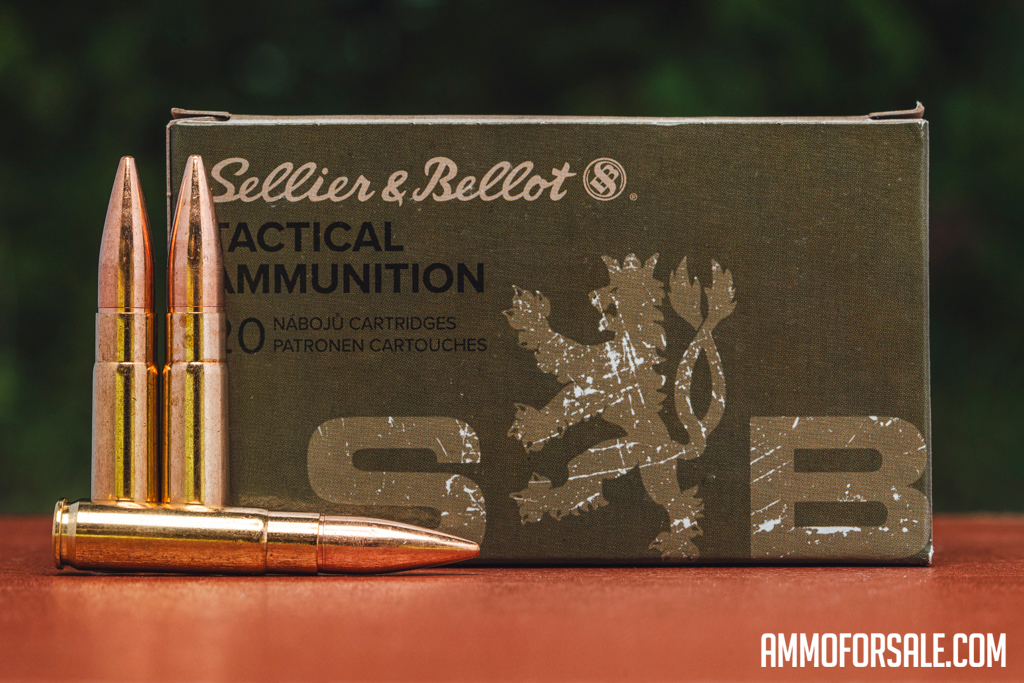 Sellier & Bellot 300 Blackout ammo displayed at the range
