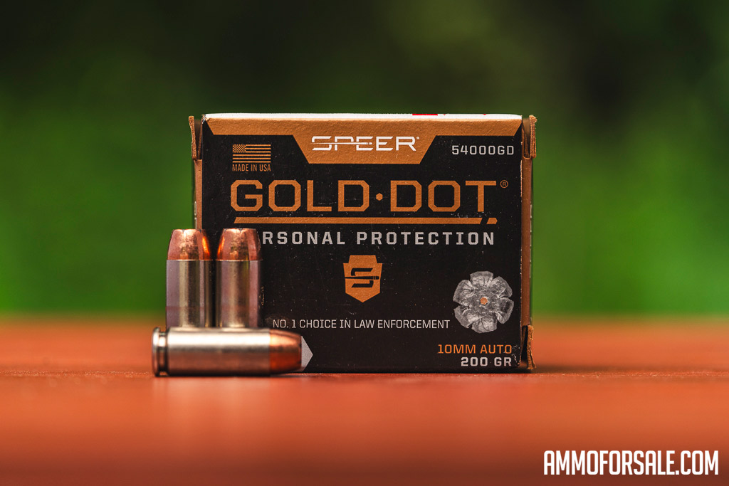 Speer Gold Dot 10mm ammo for self-defense