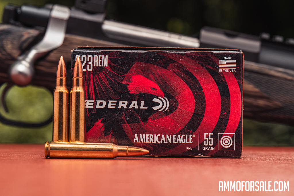 223 Remington ammo by Federal can be a good choice for varmint hunting, like coyote.
