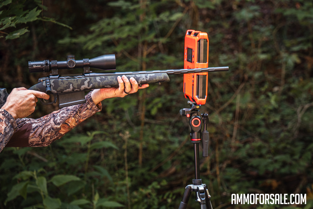 Firing 7mm backcountry at the shooting range