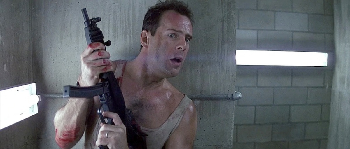 HK94 rifle in Bruce Willis' hands in Die Hard