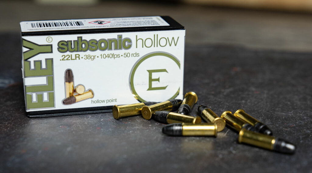 Eley subsonic 22 long rifle ammo