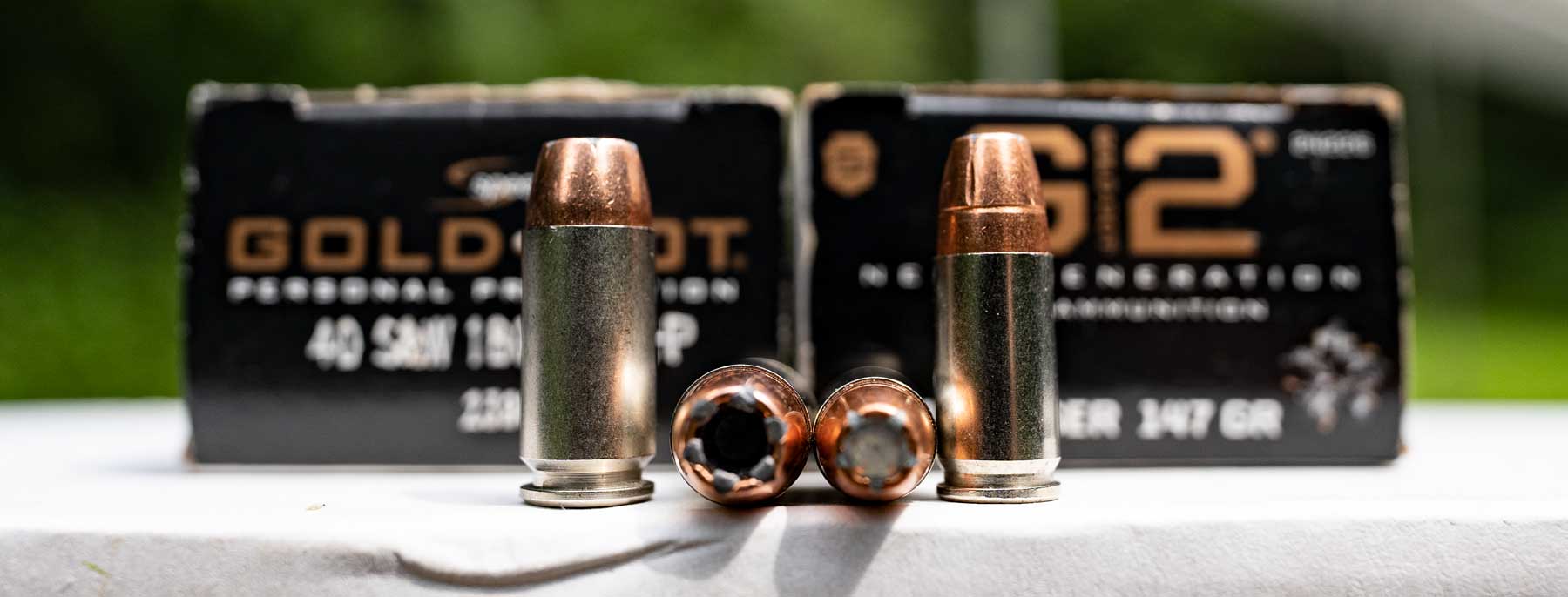 Speer Gold Dot Ammunition - 40 S&W - 165 Grain Gold Dot Hollow Point - 20  Rounds - Nickel Plated Brass