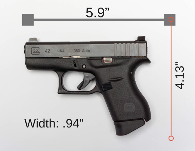 Glock 42 Size Graphic