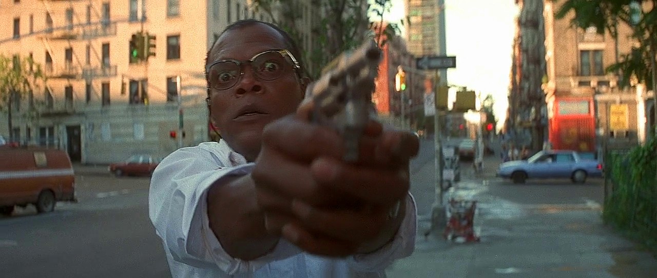 Samuel L Jackson with Smith and Wesson Model 36 Revolver