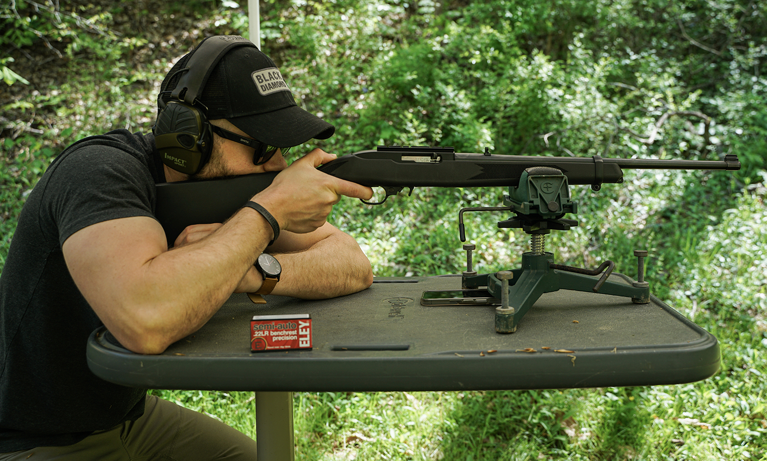 Shooting Eley 22LR at the range