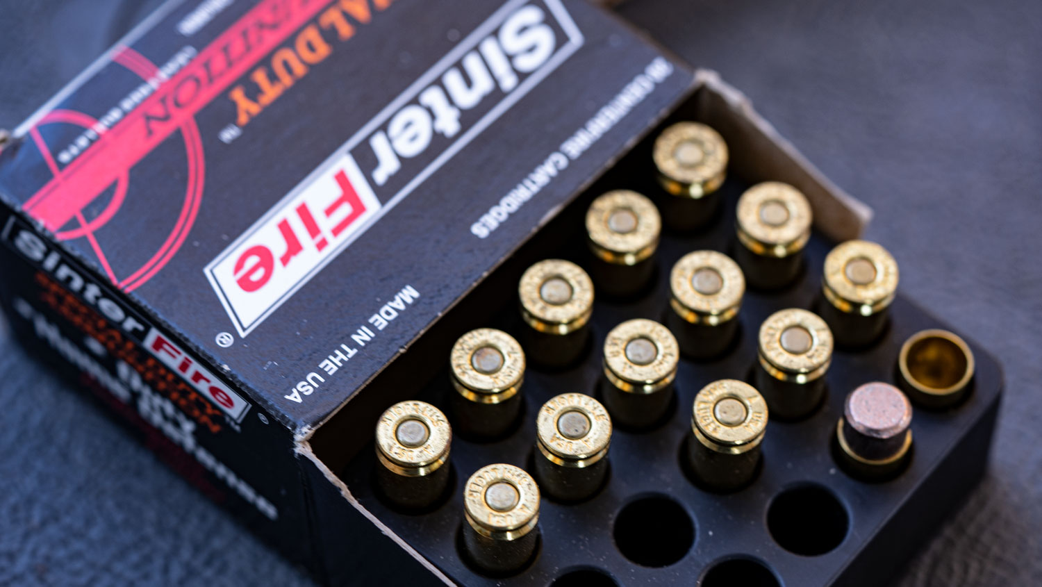 Sinterfire hollow point frangible ammo for self-defense