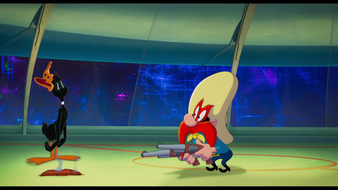 Yosemite Sam in Space Jame with guns