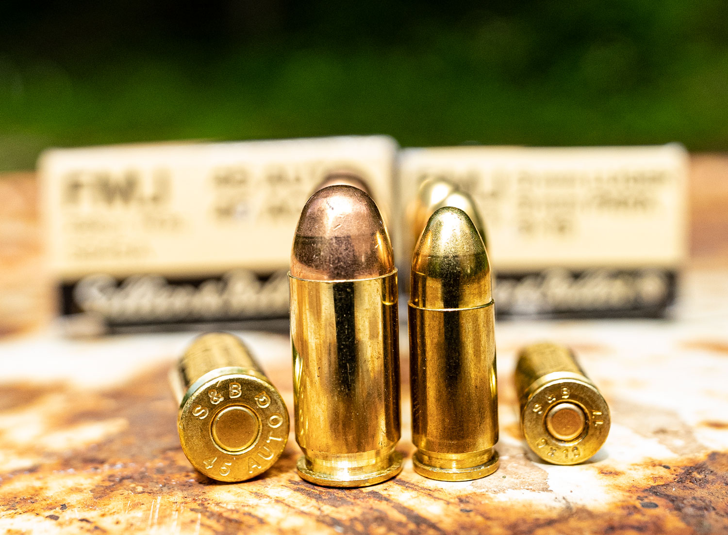 handgun bullets at the range