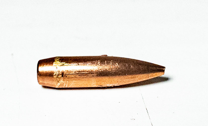 A 223 bullet pulled out of its casing