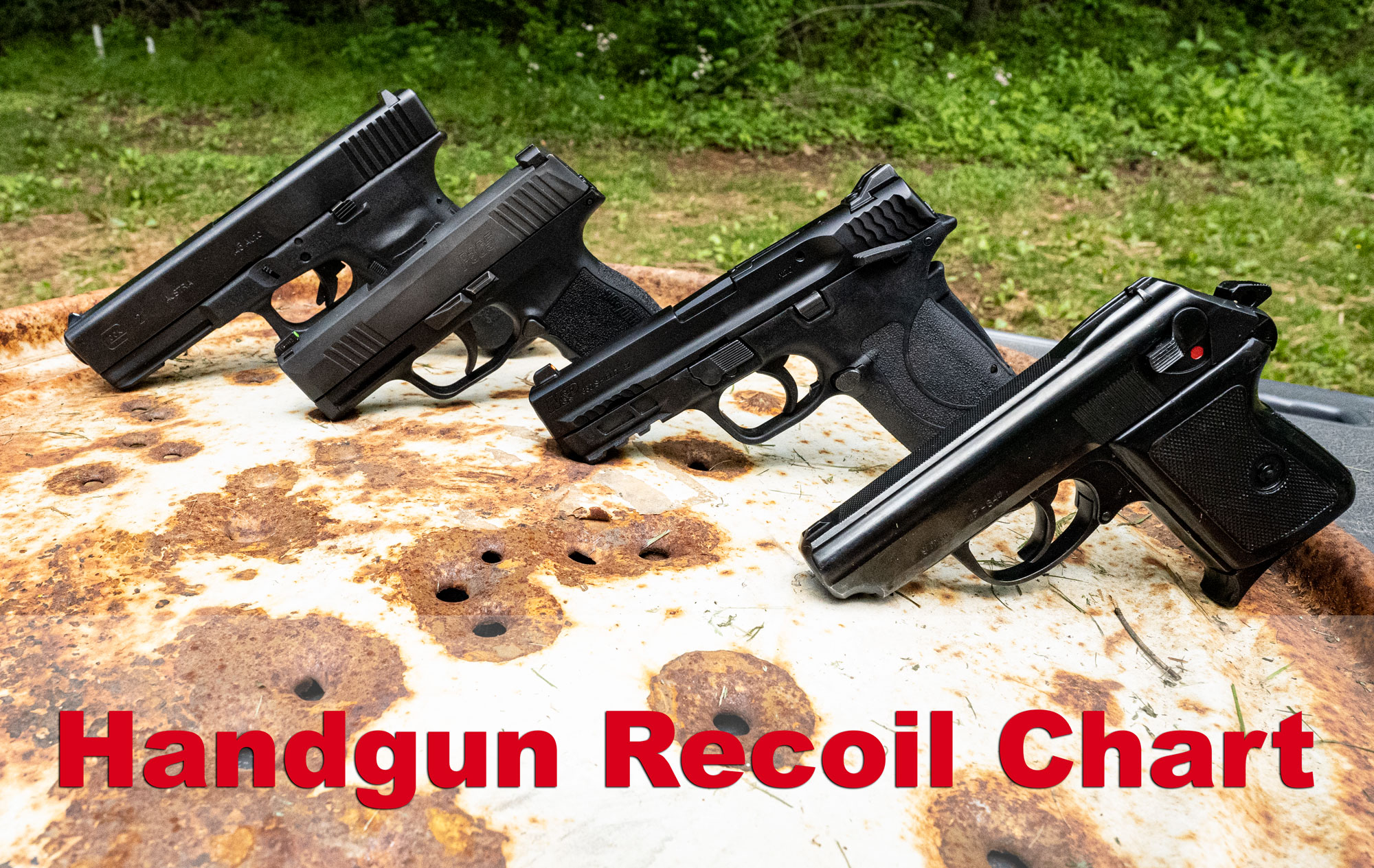 Handgun recoil chart