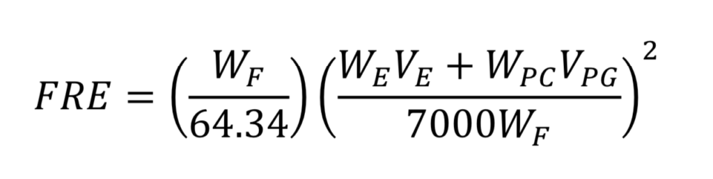 Formula to calculate recoil