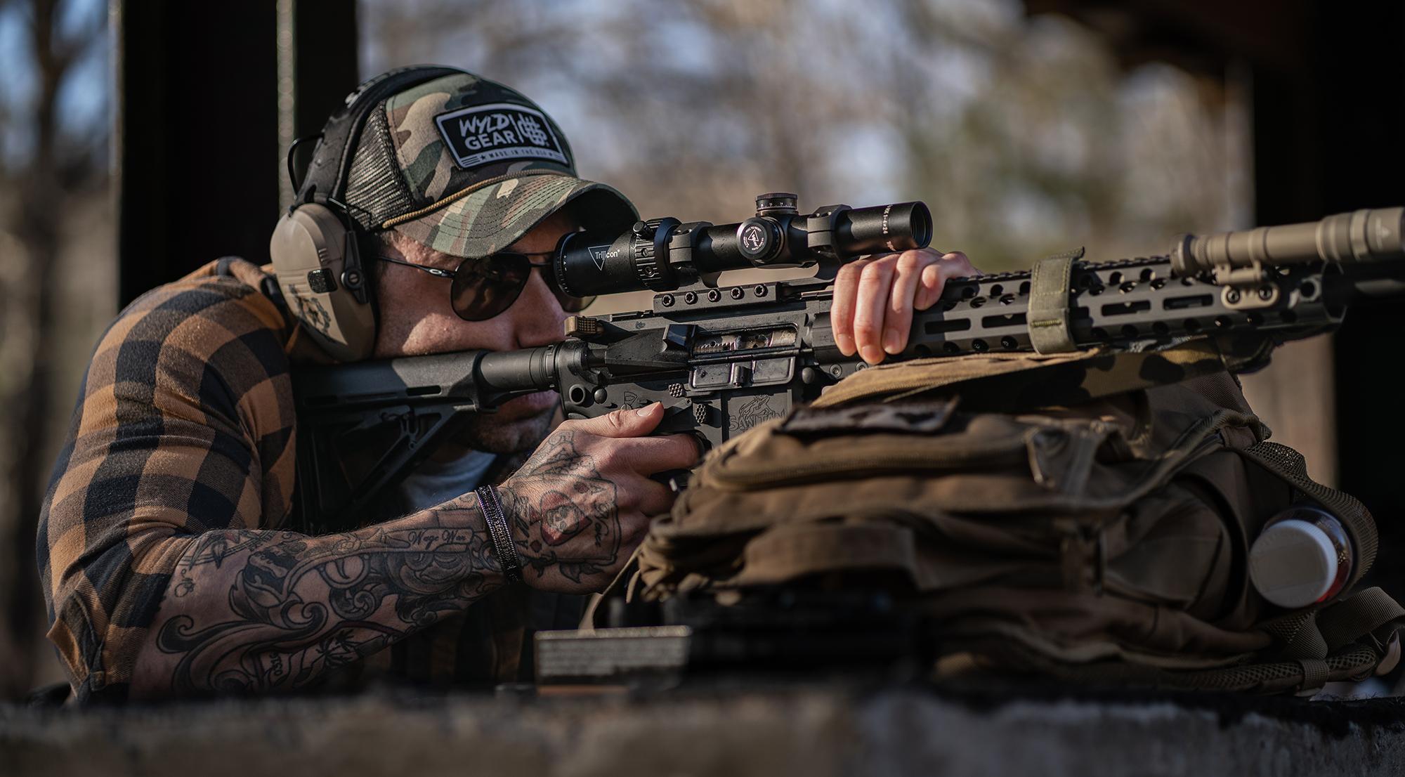 Rifleman at the shooting range