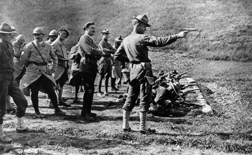 soldiers training in the early history of m1911 pistols